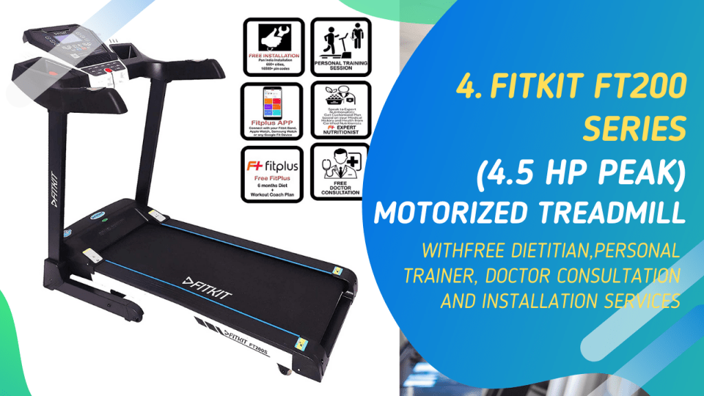 buy Fitkit FT 200 series treadmill brand in indian